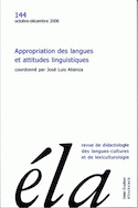 Études de linguistique appliquée, no 144